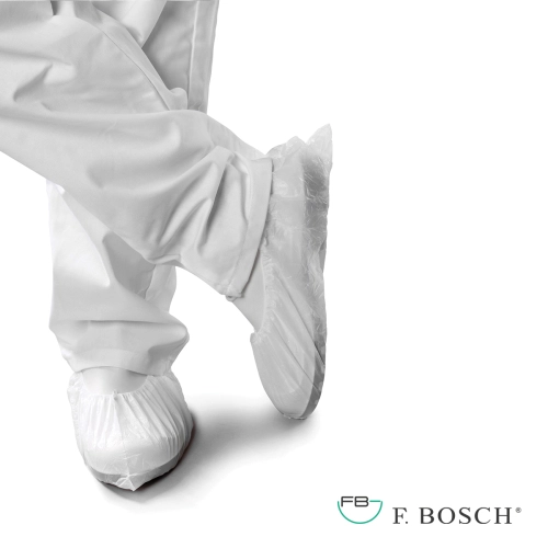 F. Bosch Shoe Cover CPE, White, 15x37cm