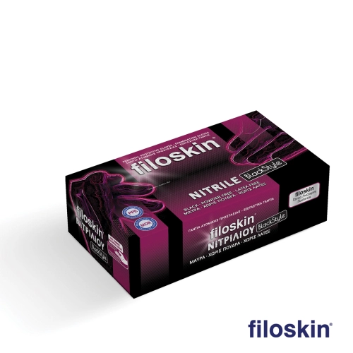 Filoskin νιτρίλιο BlackStyle μαύρο χωρίς πούδρα