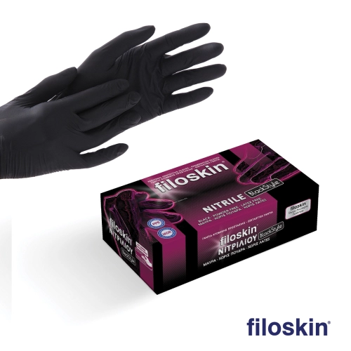 Filoskin νιτρίλιο BlackStyle μαύρο χωρίς πούδρα