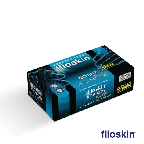 Filoskin νιτρίλιο Extra Strong μαύρο χωρίς πούδρα