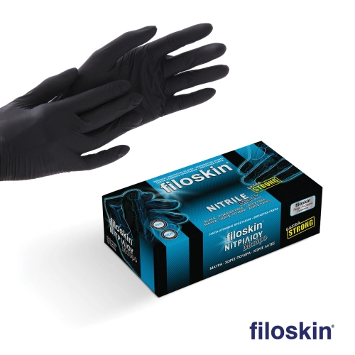 Filoskin νιτρίλιο Extra Strong μαύρο χωρίς πούδρα