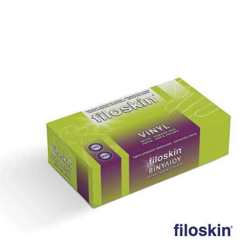 Filoskin βινύλιο λευκό χωρίς πούδρα