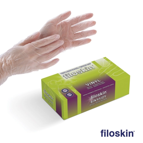 Filoskin βινύλιο λευκό χωρίς πούδρα