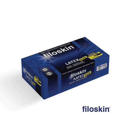 Filoskin λάτεξ μαύρο χωρίς πούδρα