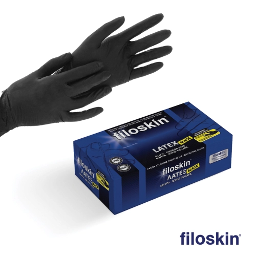 Filoskin λάτεξ μαύρο χωρίς πούδρα