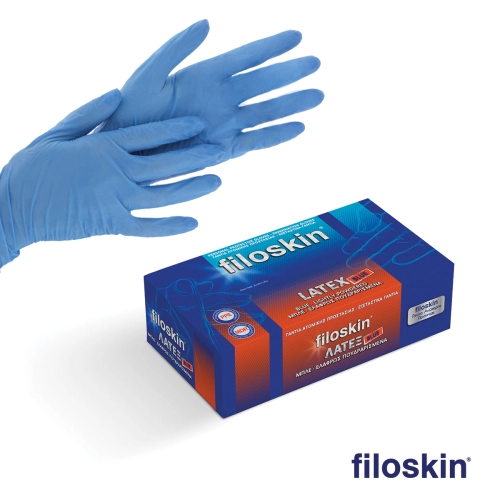 Filoskin λάτεξ μπλε με πούδρα