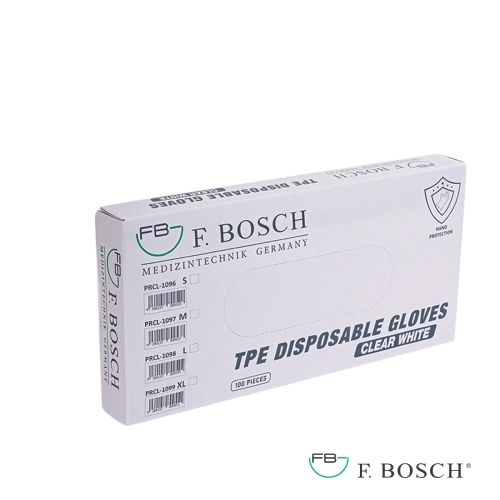 F. Bosch γάντια μιας χρήσης θερμοπλαστικά (TPE), διάφανα