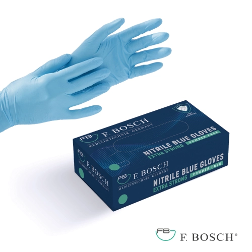 F. Bosch νιτρίλιο Extra Strong μπλε χωρίς πούδρα