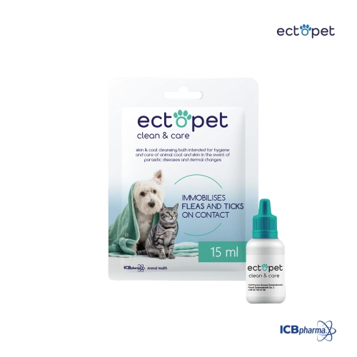 Ectopet Clean & Care καθαριστικό για μπάνιο κατοικιδίων 15ml