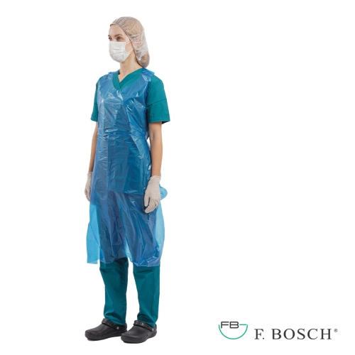 F. Bosch Ποδιά Mιας Xρήσης Πλαστική Mπλε