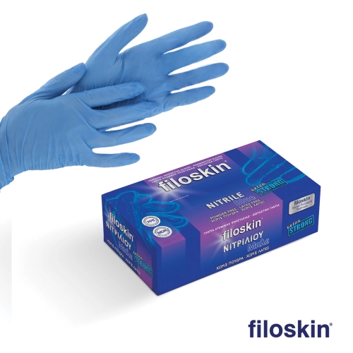 Filoskin νιτρίλιο Extra Strong μπλε χωρίς πούδρα
